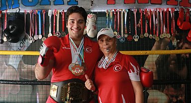 Kick boks antrenörü anne, oğlunu Avrupa'ya hazırlıyor