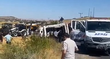 Kırşehir'de TIR devrildi: 4 büyükbaş hayvan öldü