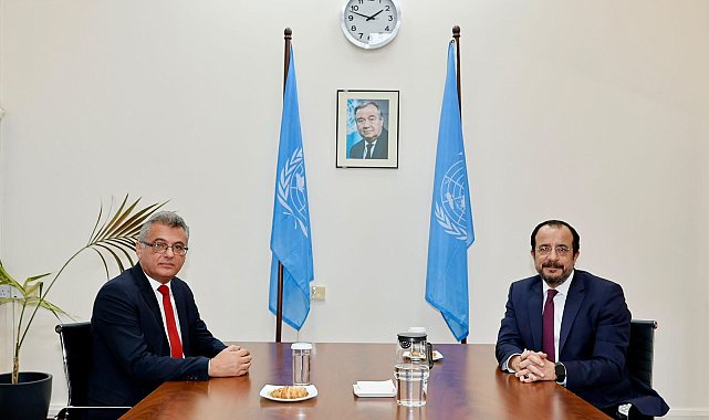 KKTC Cumhurbaşkanı Erhürman ile GKRY lideri Hristodulidis bir araya geldi