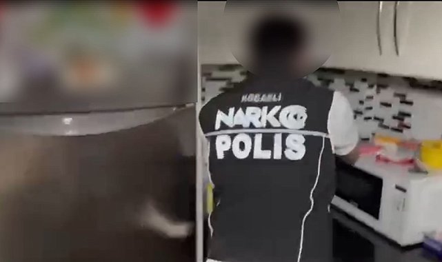 Kocaeli'de mutfağa gizlenmiş uyuşturucular ele geçirildi; 2 tutuklama
