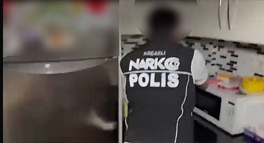 Kocaeli'de mutfağa gizlenmiş uyuşturucular ele geçirildi; 2 tutuklama