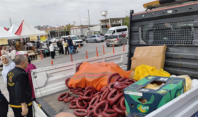 Malatya'da yöresel ürün fuarında 230 kilo sucuk ve 150 kilo peynire el konuldu