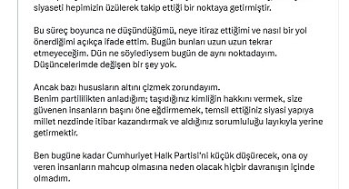 Mansur Yavaş, CHP'den istifa etti