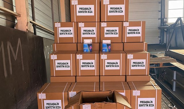 Mersin'de 1 ton 716 kilogram pregabalin ele geçirildi