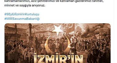 MSB, İzmir'in düşman işgalinden kurtuluşunun 104'üncü yıl dönümünü kutladı