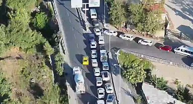 Sancaktepe'de dron destekli trafik denetimi
