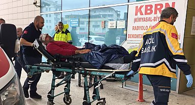 Şeker yüklü TIR, yağmur suyu kanalına uçtu