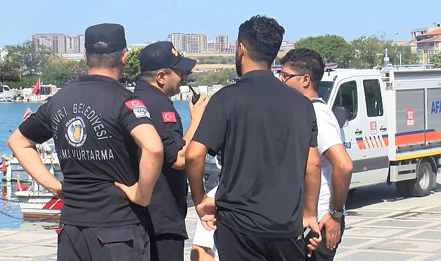 Silivri açıklarında battığı değerlendirilen gemide yakınları olanlar limana geldi