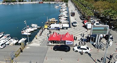 Silivri Limanı'nda bekleyiş sürüyor; hareketlilik havadan görüntülendi