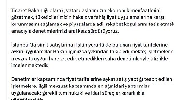 Ticaret Bakanlığı'ndan İstanbul'daki simit fiyatlarına inceleme