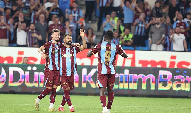 Trabzonspor'un 5 gollü reaksiyonu istatistiklere yansıdı