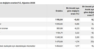 TÜİK: Tarım ürünleri üretici fiyatları aylık yüzde 0,93 azaldı