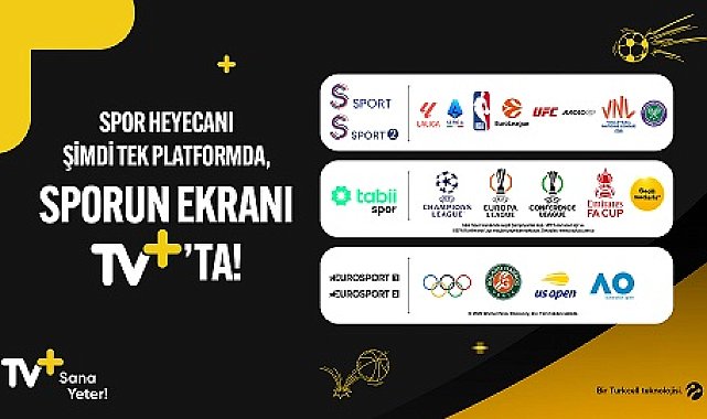 TV+ dünyanın önde gelen spor karşılaşmalarını ekrana getiriyor