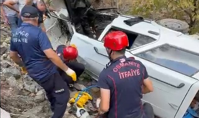 Uçuruma yuvarlanan otomobilin sürücüsü öldü