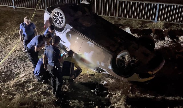 Ümraniye'de otomobil şarampole devrildi: 1 ölü
