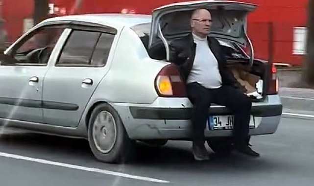 Avcılar'da yaralanan kediyi kurtarmak için bagajda yolculuk yaptı