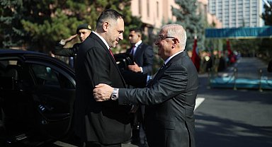 Bakan Güler, Arnavut mevkidaşı Nufi ile bir araya geldi
