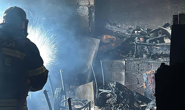 Bodrum'da yangın çıkan evde, 1 kedi öldü