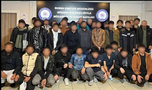 Bursa’da göçmen kaçakçılığı operasyonu!