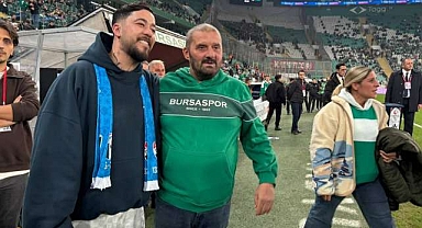 Bursaspor’un dünyaca ünlü taraftarı destek için maça geldi