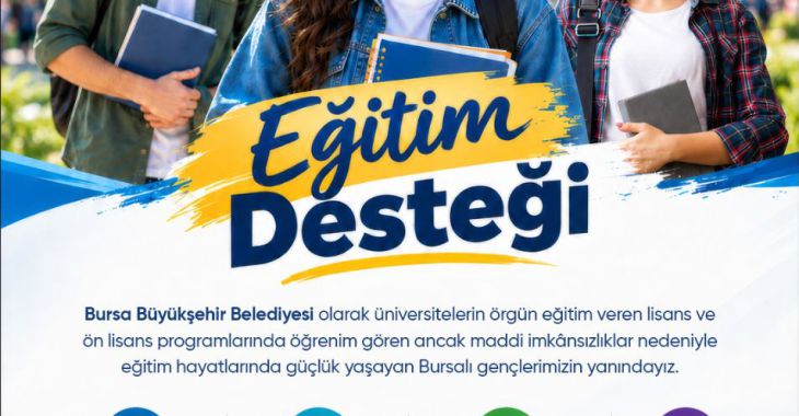 Büyükşehir'den üniversite öğrencilerine eğitim desteği