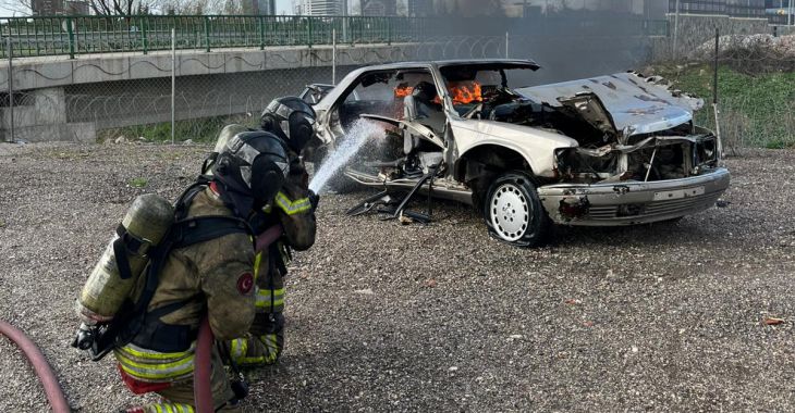 Büyükşehir İtfaiyesi'nden Koç Üniversitesi personeline eğitim