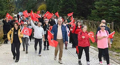 Cumhuriyet coşkusu Uludağ’ın zirvesinde yaşandı