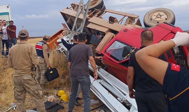 Diyarbakır'da devrilen kamyonetteki 5 işçi yaralandı