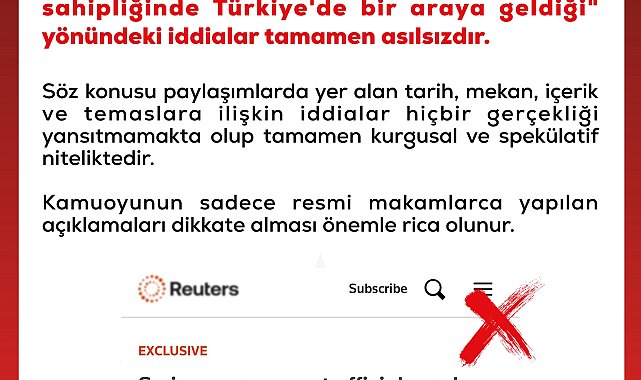 DMM'den MİT ev sahipliğinde görüşme iddialarına yalanlama
