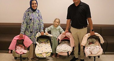 İkinci çocuk isterken, dördüzleri oldu