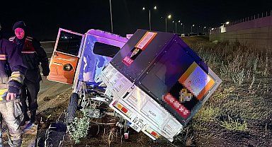 Kazada yaralanan sürücü, arandığı ortaya çıkınca gözaltına alındı