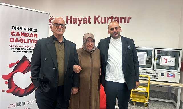 Kızılay'a 36 kez kan bağışlayan Meryem Çağdaş, ailesini de bağışçı yaptı
