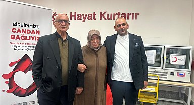 Kızılay'a 36 kez kan bağışlayan Meryem Çağdaş, ailesini de bağışçı yaptı