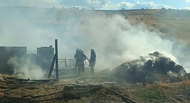 Kütahya'da ahırda yangın: 1 ölü