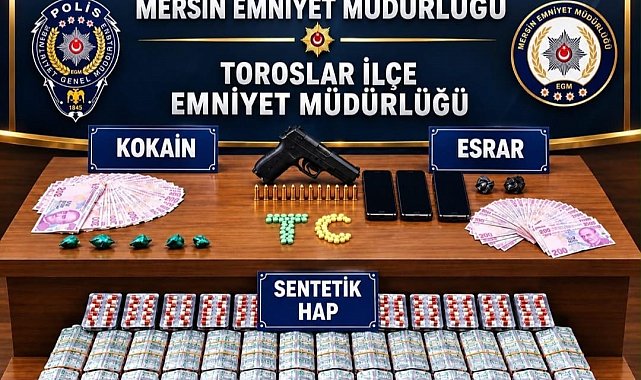 Mersin'de uyuşturucu operasyonu: 4 tutuklama