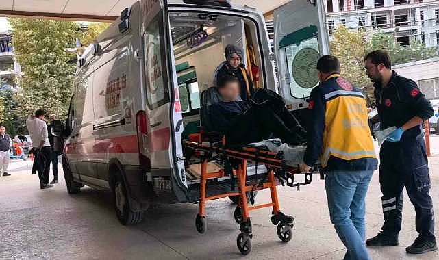 Motosikletini tamir ederken parmağından oldu!