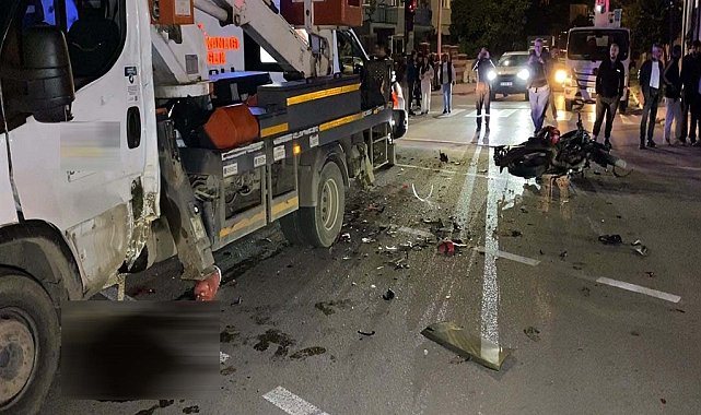 Motosikletle vincin çarpıştığı kazada yaralanan Mustafa Can, 5 gün sonra öldü