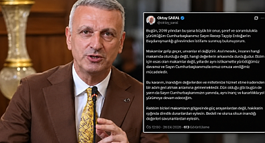 Oktay Saral'dan 'İstifa ettim' açıklaması...