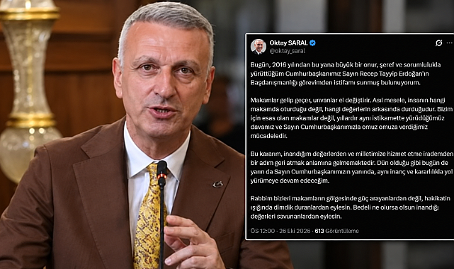 Oktay Saral'dan 'İstifa ettim' açıklaması...