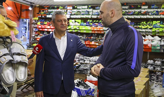 Özgür Özel Rize'de esnafla bir araya geldi