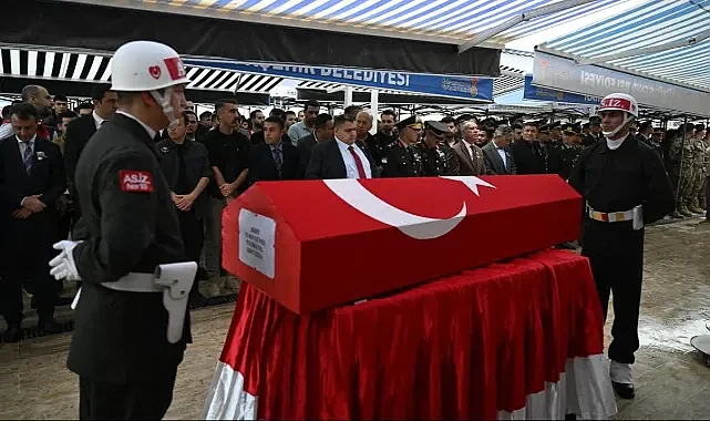 Şehit uzman çavuşa son görev