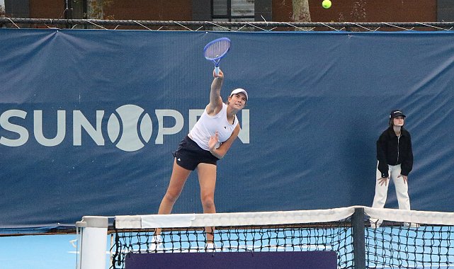 Türk tenisçiler Samsun Open için korta çıktı