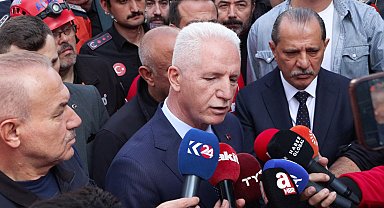 Vali Gül: Birinci önceliğimiz mevcut binanın içerisindeki üç kişiye ulaşmak