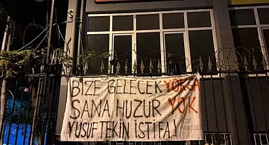 Yusuf Tekin protestosunda tutuklama