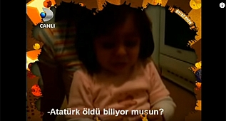 Minik Elif'in hem ağlatan, hem tebessüm ettiren Atatürk sevgisi...